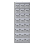over door baseball cap rack with multiple storage pockets