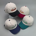 Corduroy Baseball Cap – Adjustable Cotton Hat With Embroidered Logo Design