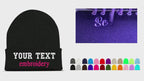 Personalized Custom Beanie – Embroidered Text & Logo Winter Knit Hat
