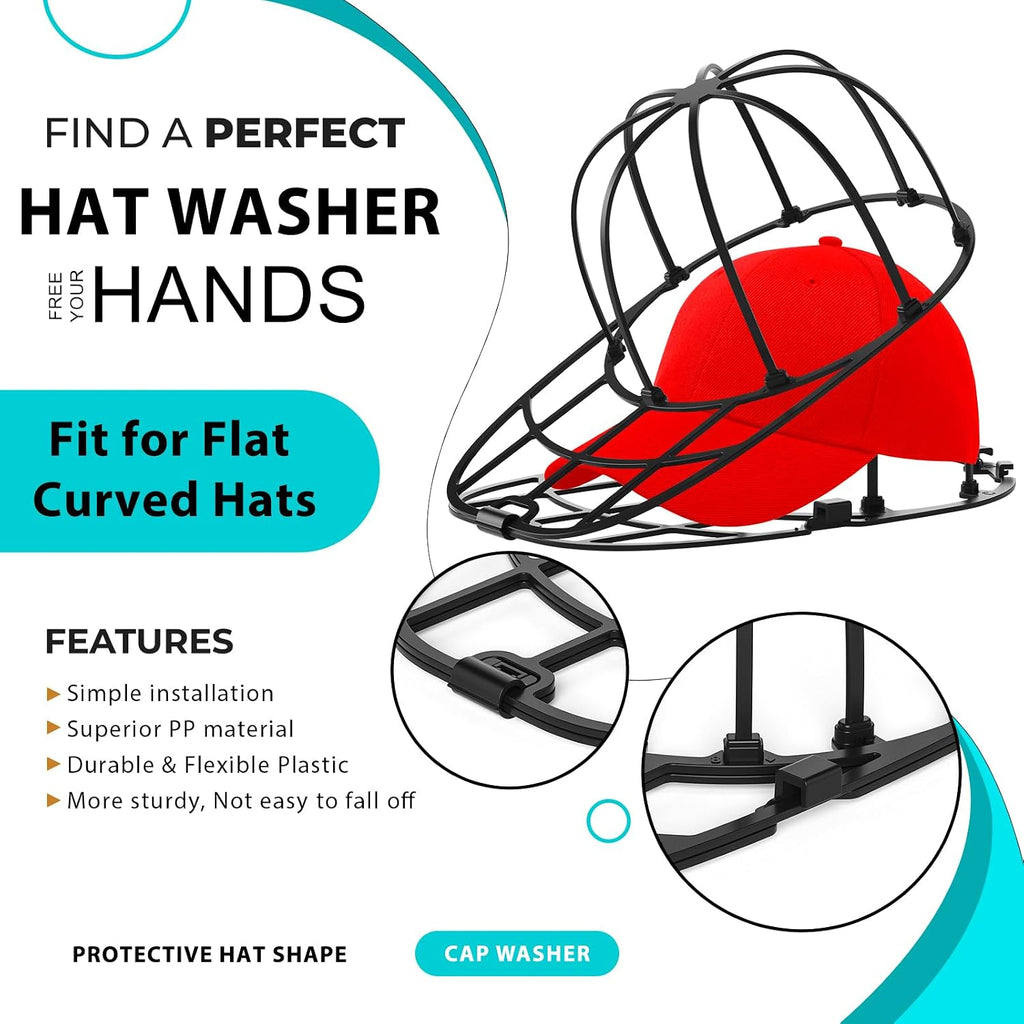 protective baseball cap washing frame and hat shaper