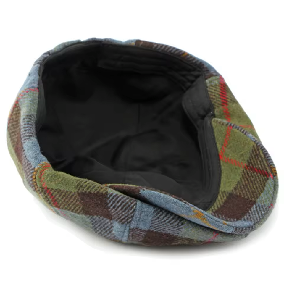retro plaid beret for men and women