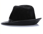 Rotterdam Genuine Leather Suede Fedora Hat