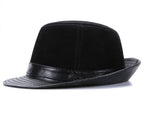 Rotterdam Genuine Leather Suede Fedora Hat