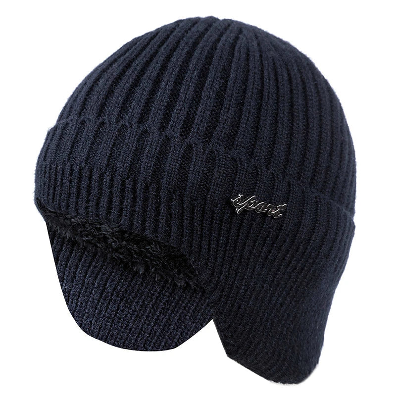 Sport Winter Earflaps Lined Bomber Beanie
