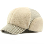 Stockholm Winter Earflaps Fur Baseball Cap