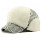 Stockholm Winter Earflaps Fur Baseball Cap