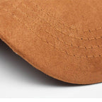 Faux Suede Baseball Cap – Adjustable Water-Resistant Hat for Men