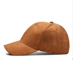 Faux Suede Baseball Cap – Adjustable Water-Resistant Hat for Men