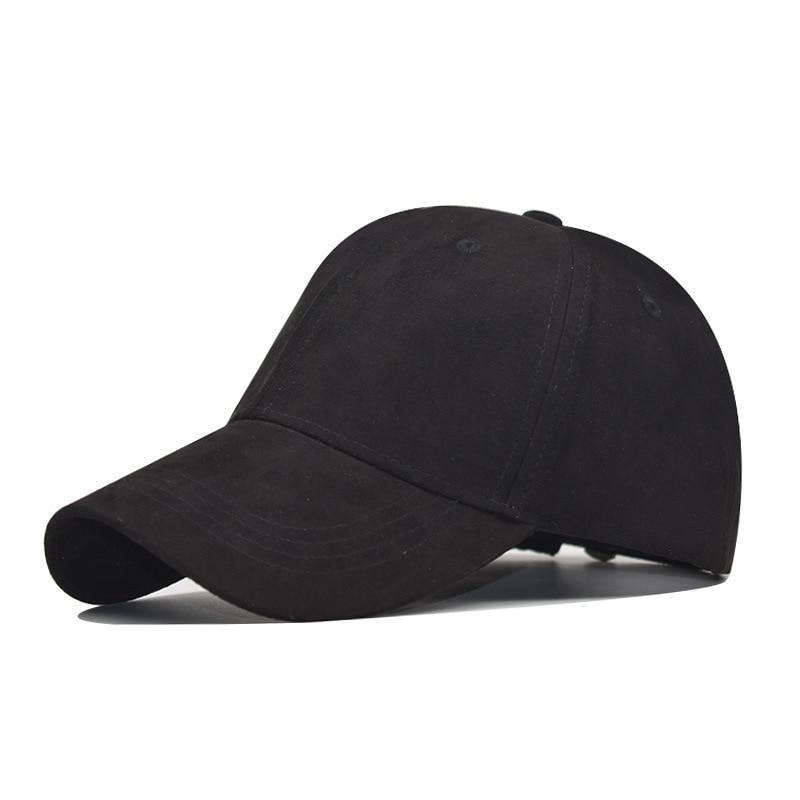 Faux Suede Baseball Cap – Adjustable Water-Resistant Hat for Men