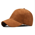 Faux Suede Baseball Cap – Adjustable Water-Resistant Hat for Men