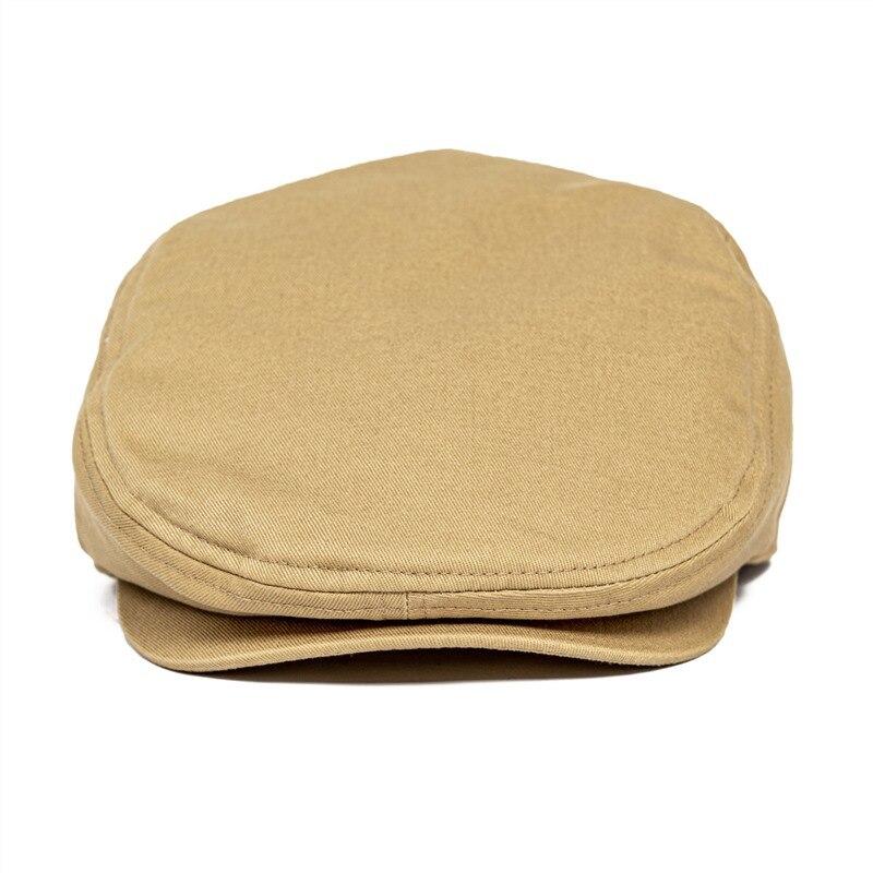 Men’s Cotton Twill Flat Cap – Lightweight Ivy Hat for Summer