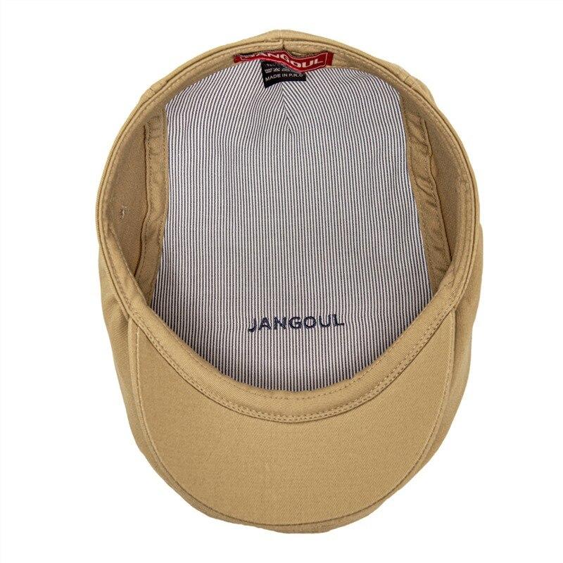 Men’s Cotton Twill Flat Cap – Lightweight Ivy Hat for Summer