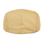 Men’s Cotton Twill Flat Cap – Lightweight Ivy Hat for Summer