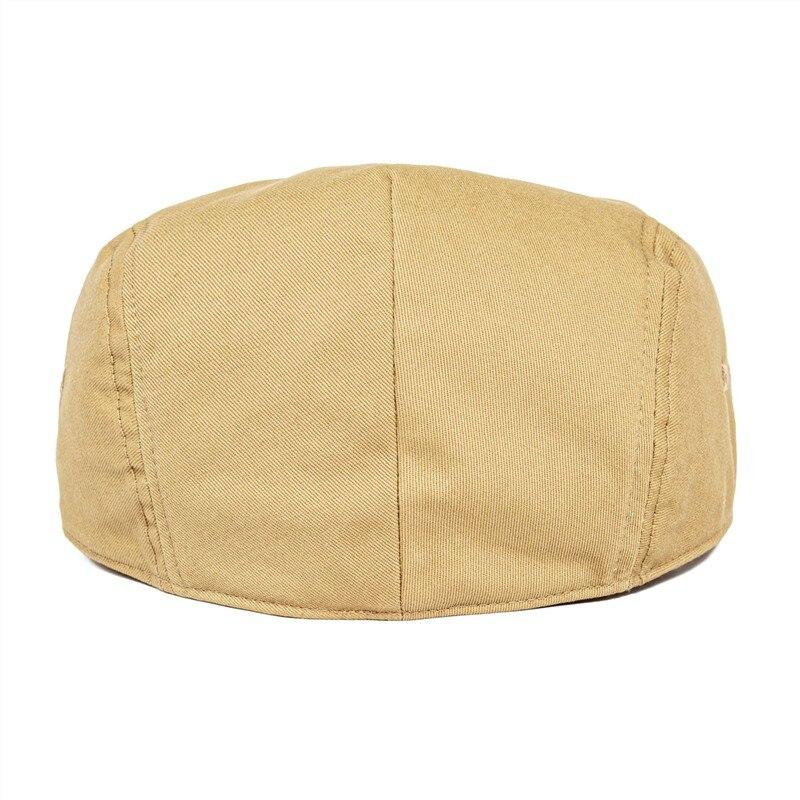 Men’s Cotton Twill Flat Cap – Lightweight Ivy Hat for Summer