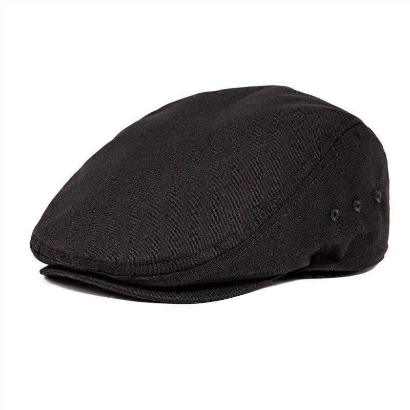 Men’s Cotton Twill Flat Cap – Lightweight Ivy Hat for Summer