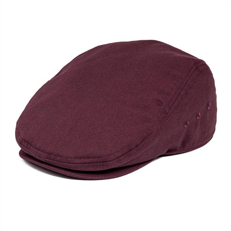 Men’s Cotton Twill Flat Cap – Lightweight Ivy Hat for Summer