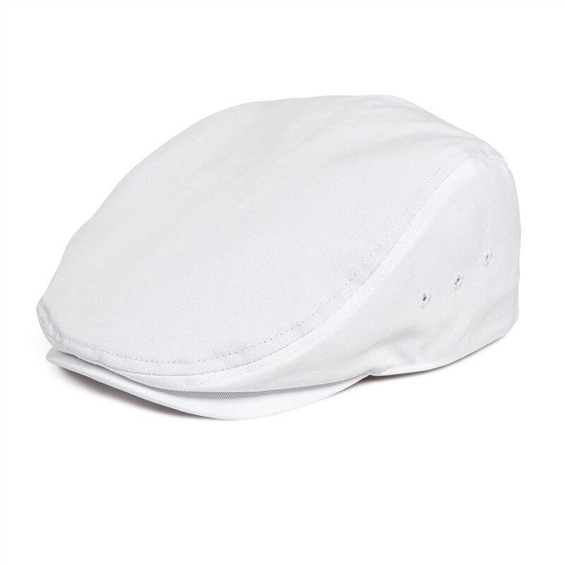 Men’s Cotton Twill Flat Cap – Lightweight Ivy Hat for Summer