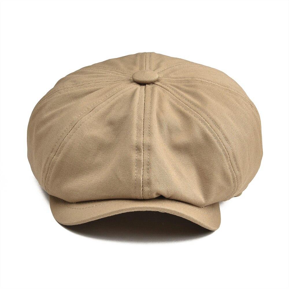 Men’s Twill Cotton Newsboy Cap – Lightweight Summer Gatsby Hat