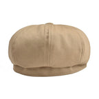 Men’s Twill Cotton Newsboy Cap – Lightweight Summer Gatsby Hat