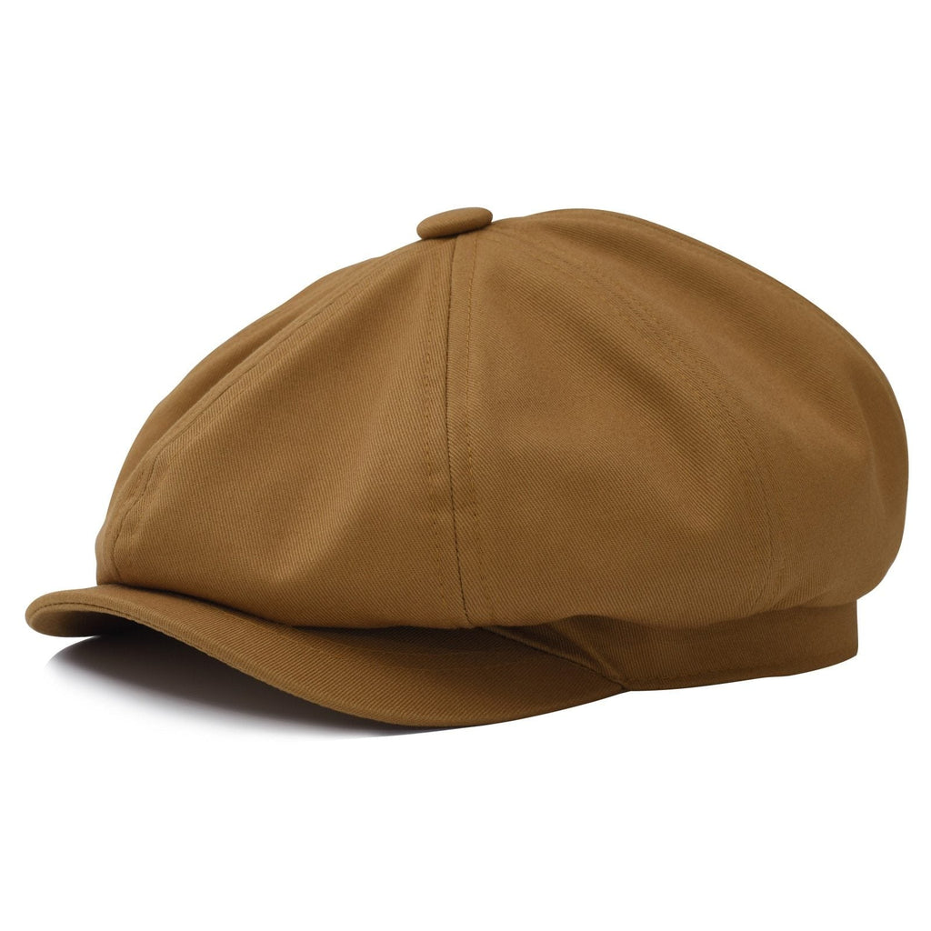 Men’s Twill Cotton Newsboy Cap – Lightweight Summer Gatsby Hat