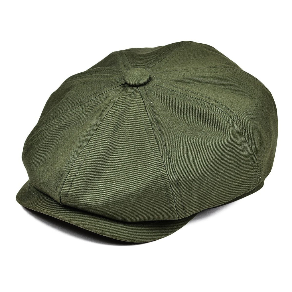 Men’s Twill Cotton Newsboy Cap – Lightweight Summer Gatsby Hat