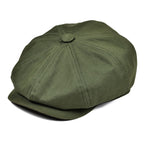 Men’s Twill Cotton Newsboy Cap – Lightweight Summer Gatsby Hat