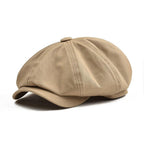 Men’s Twill Cotton Newsboy Cap – Lightweight Summer Gatsby Hat