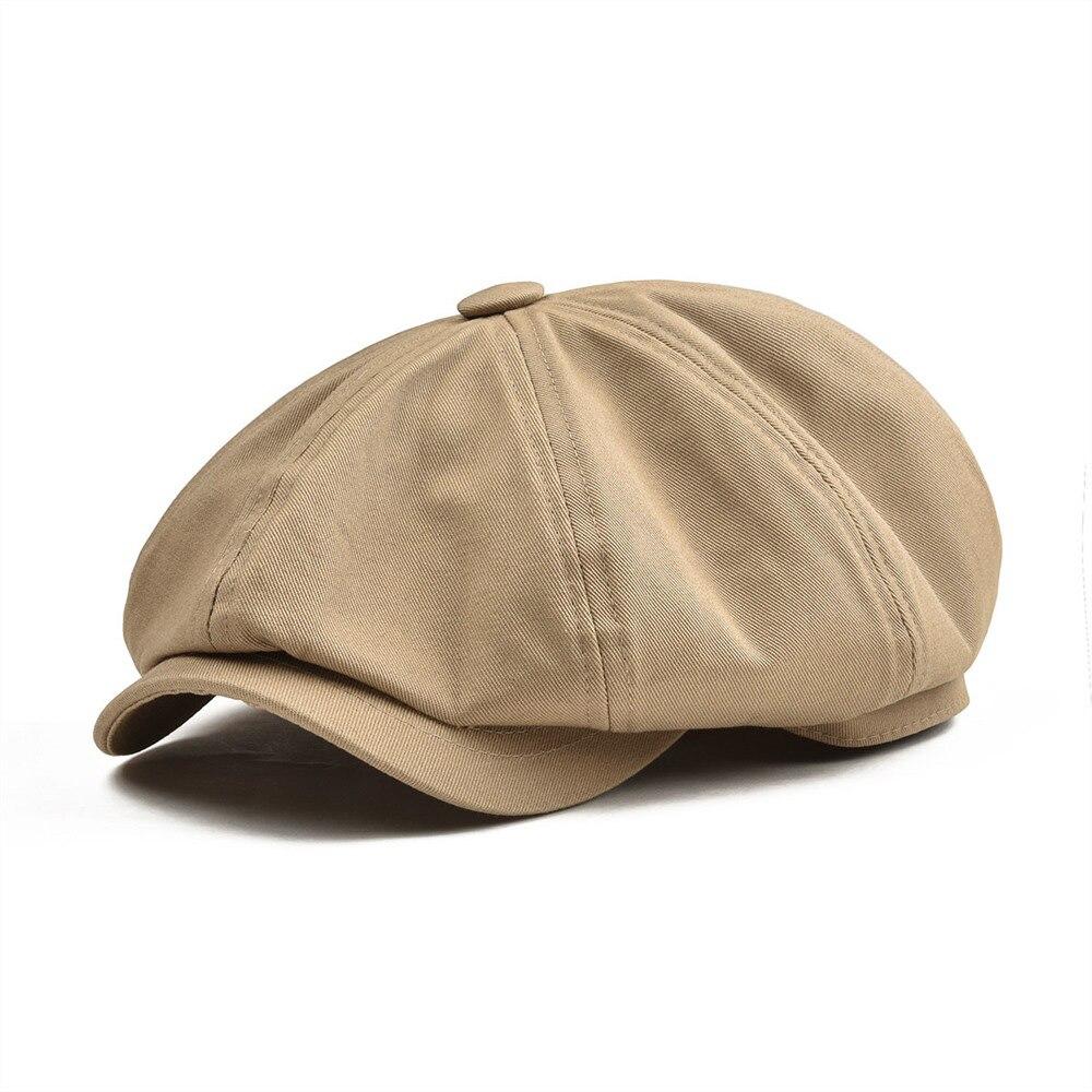 Men’s Twill Cotton Newsboy Cap – Lightweight Summer Gatsby Hat