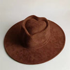 unisex teardrop crown fedora
