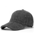 Men’s Plaid Wool Baseball Cap – Classic 6-Panel Twill & Wool Hat