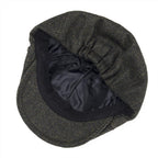 Men’s Wool Flat Cap – Classic 6-Panel Ivy Hat for Spring & Fall