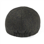 Men’s Wool Flat Cap – Classic 6-Panel Ivy Hat for Spring & Fall