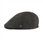 Men’s Wool Flat Cap – Classic 6-Panel Ivy Hat for Spring & Fall