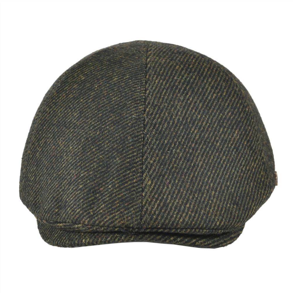 Men’s Wool Ivy Cap – Classic Wool Twill Flat Cap for Spring & Fall