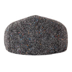 Men’s Herringbone Wool Ivy Cap – Timeless Flat Cap for Day & Night