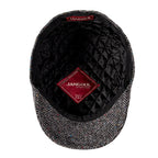 Men’s Herringbone Wool Ivy Cap – Timeless Flat Cap for Day & Night