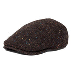 Men’s Herringbone Wool Ivy Cap – Timeless Flat Cap for Day & Night