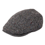 Men’s Herringbone Wool Ivy Cap – Timeless Flat Cap for Day & Night