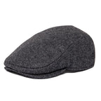 Men’s Herringbone Wool Ivy Cap – Timeless Flat Cap for Day & Night